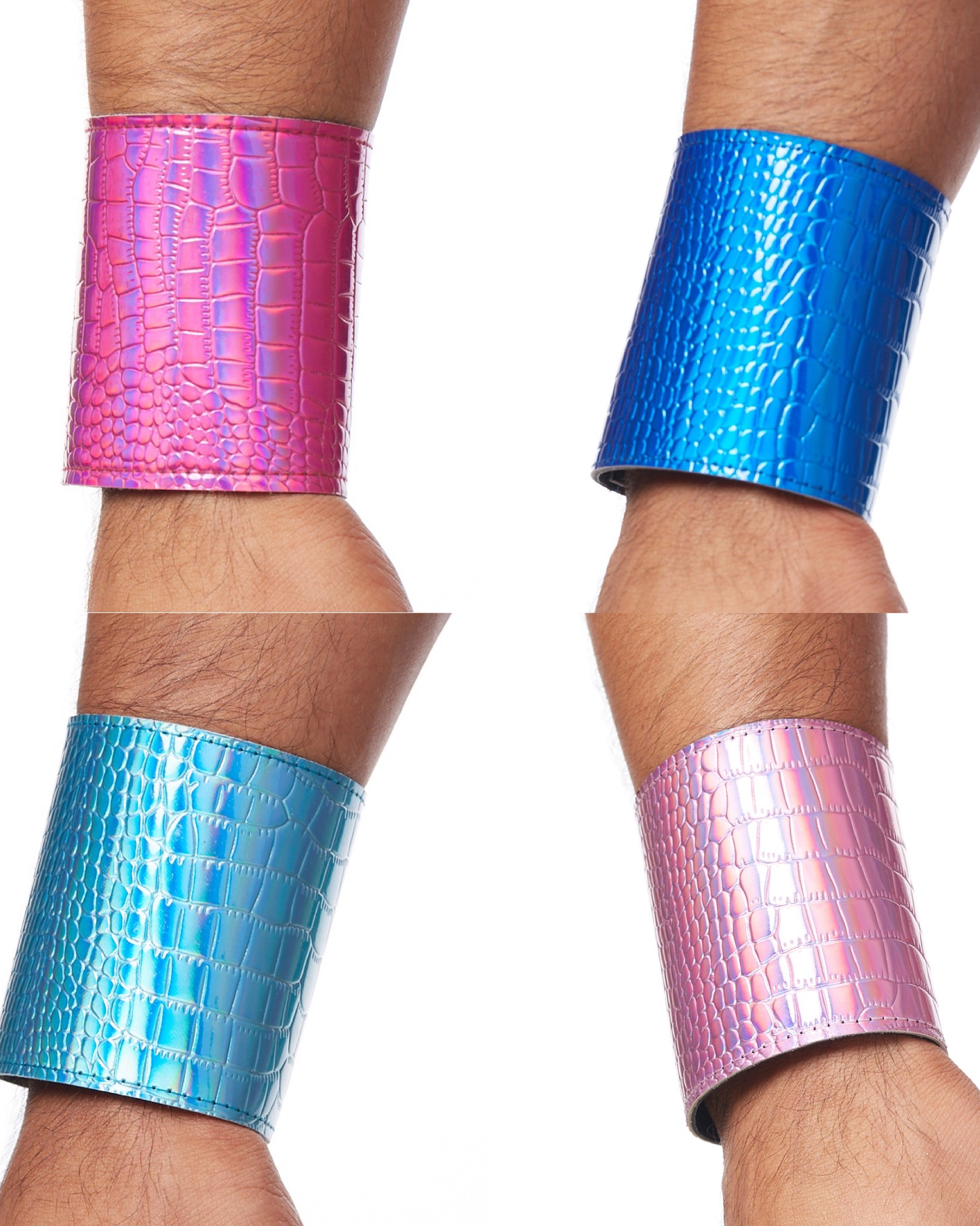 Cuff (Single) - Solid/Hologram Crocodile