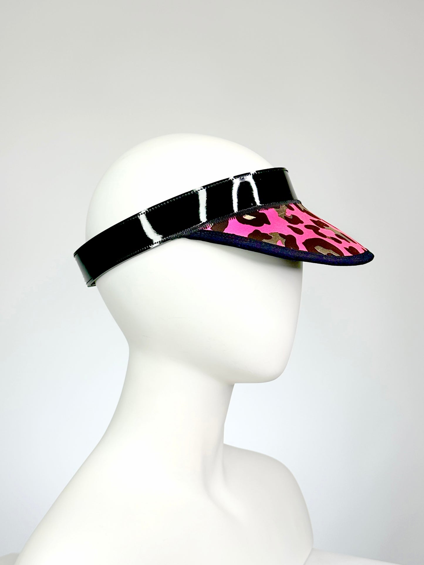 Pink Leopard Visor