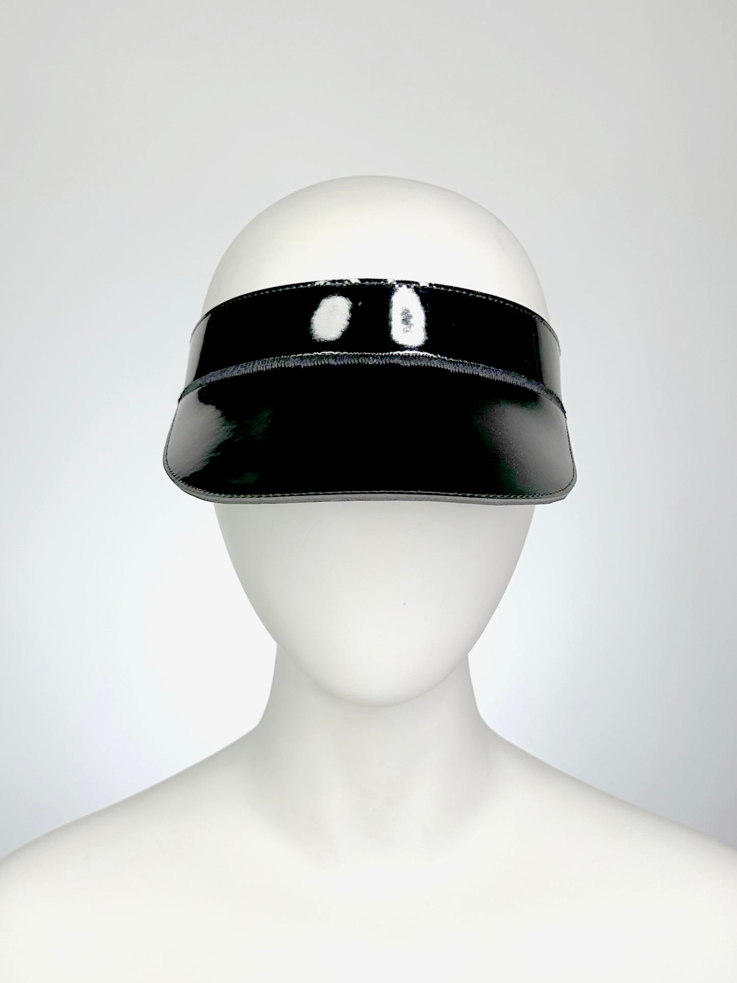 Black Patent Visor