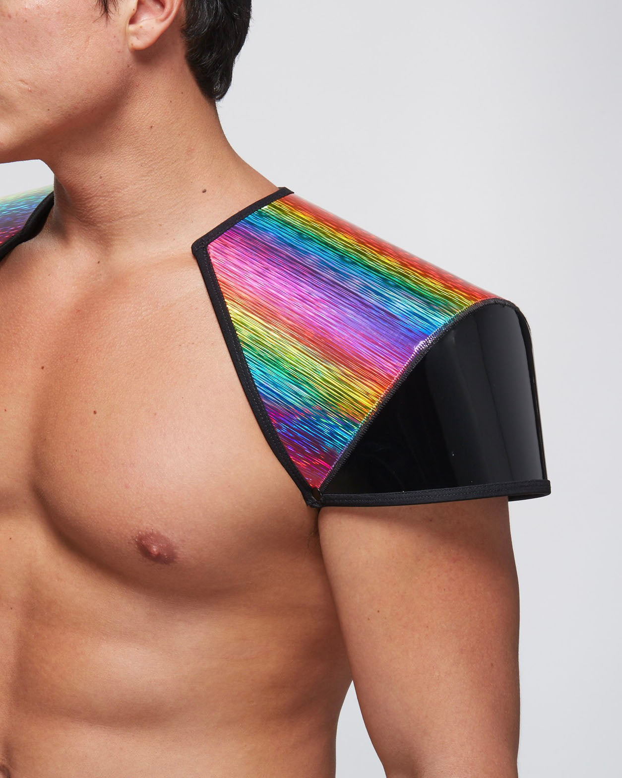 Commander Shoulders - Contrast/Rainbow Hologram