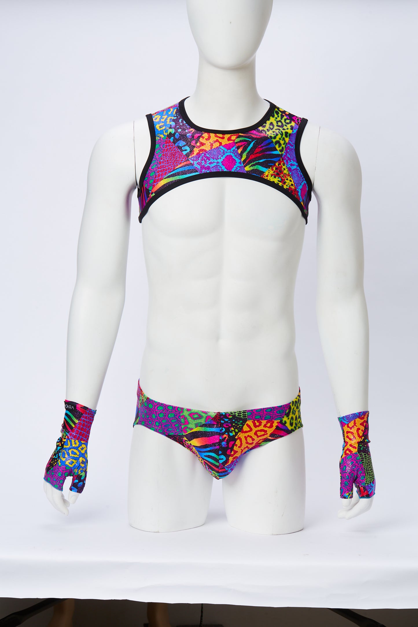 Men's Cropped Harness- Zoo Mania
