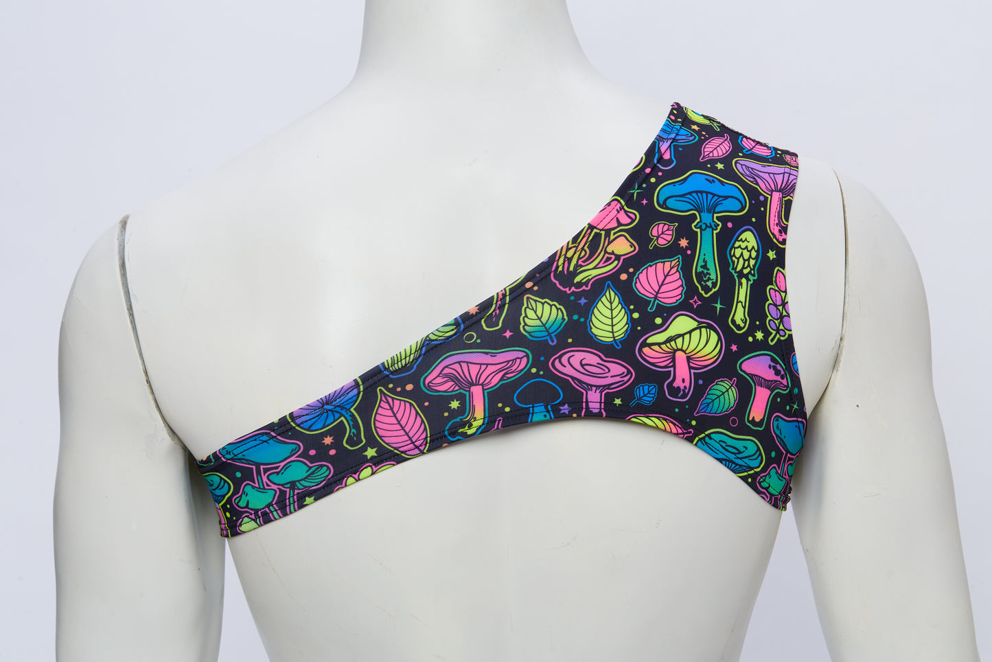 Men's Asymmetrical Harness- Neon Mushroom