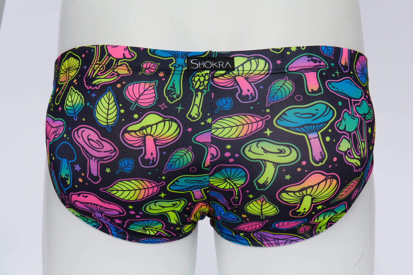 Men's Swim Brief- Mushroom PRINT