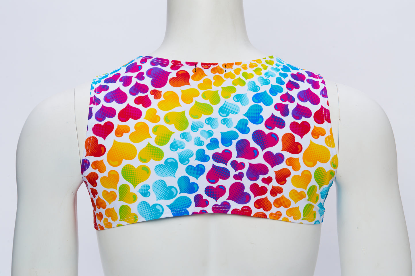 Men's Cropped Harness- Heart