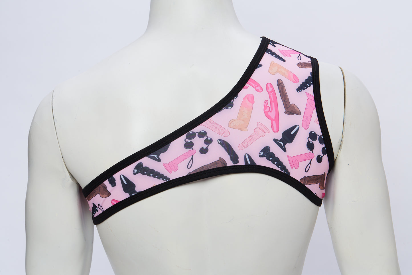 Men's Asymmetrical Harness- Happy Hole