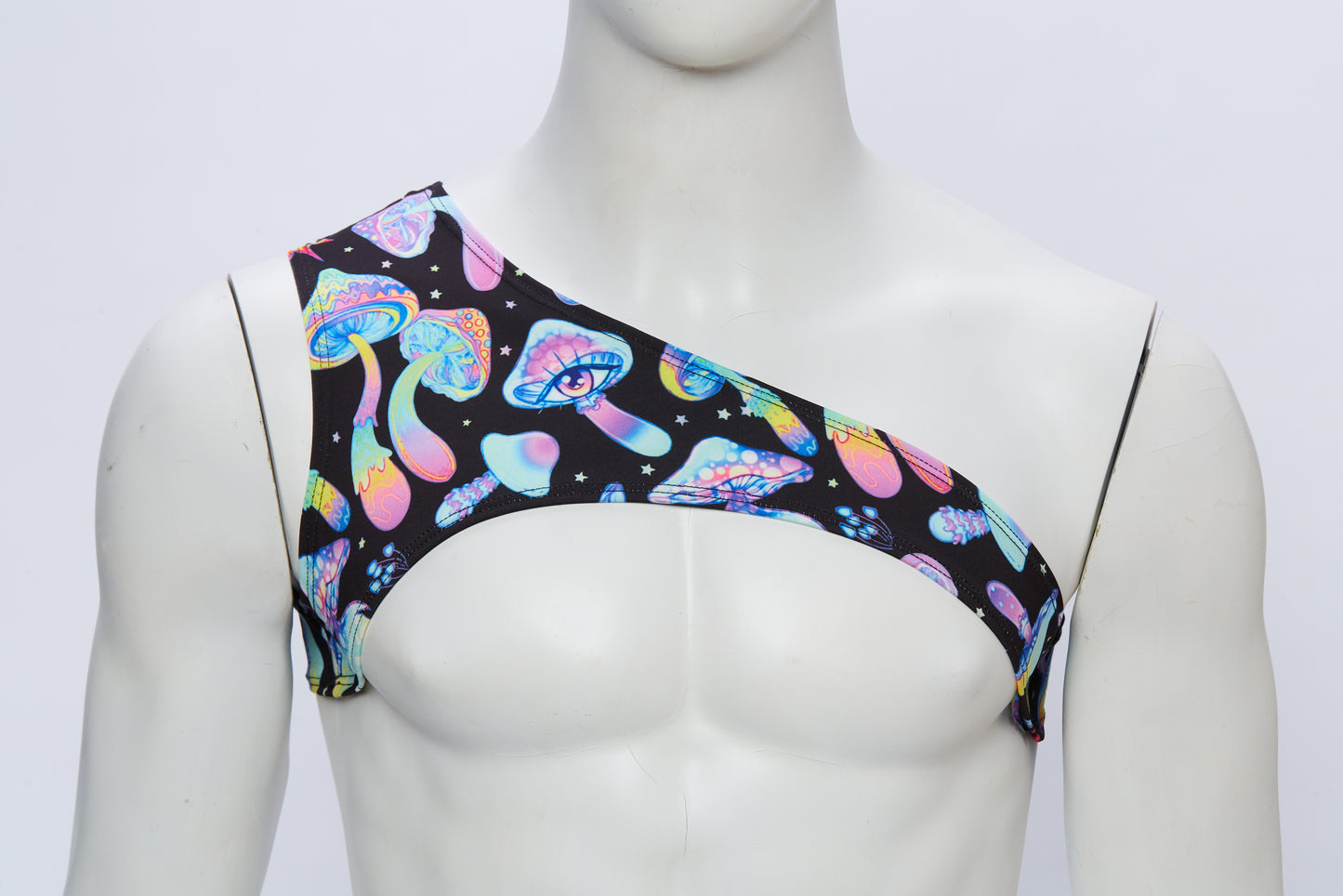 Men's Asymmetrical Harness- Mushroom Dream