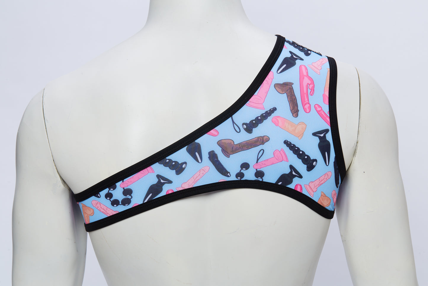 Men's Asymmetrical Harness- Happy Hole