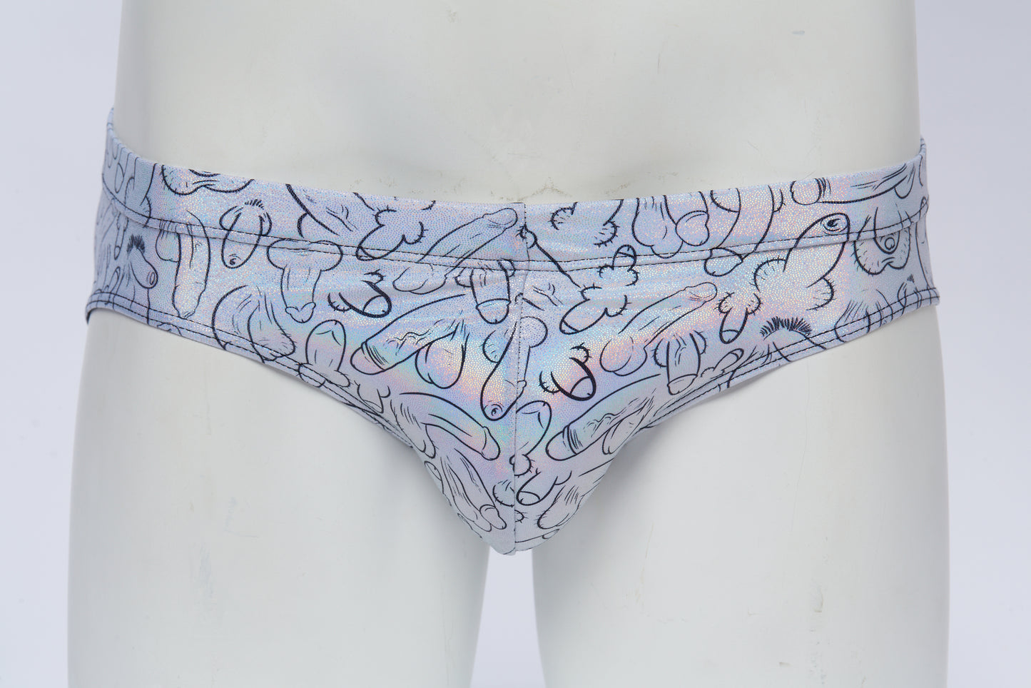 Men's Swim Brief- Hologram Weiner Fest