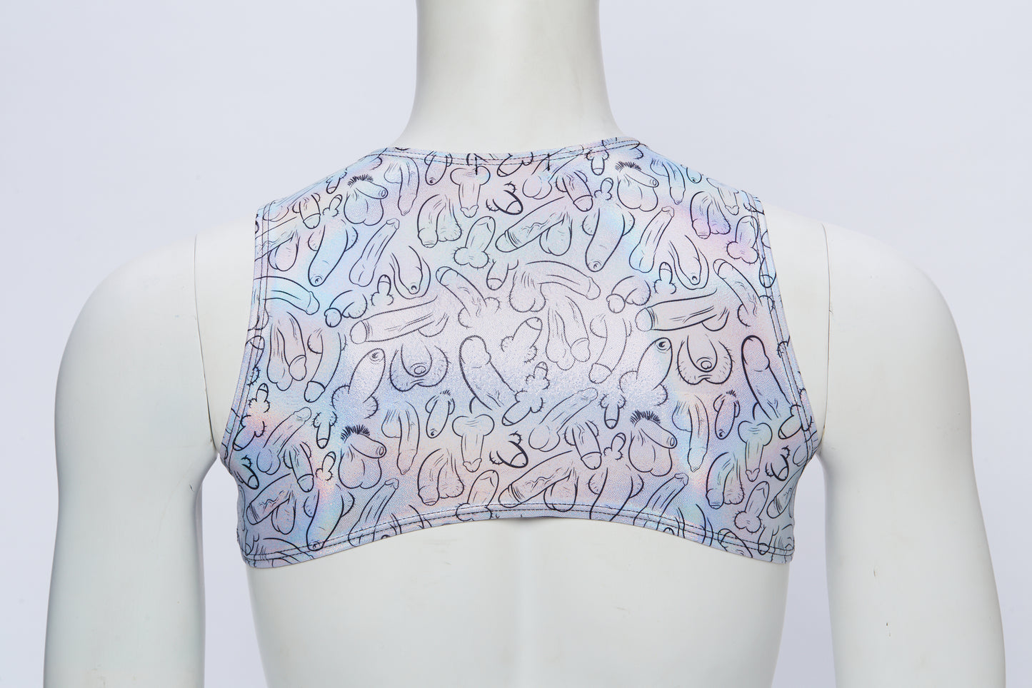 Men's Cropped Harness- Hologram Weiner Fest