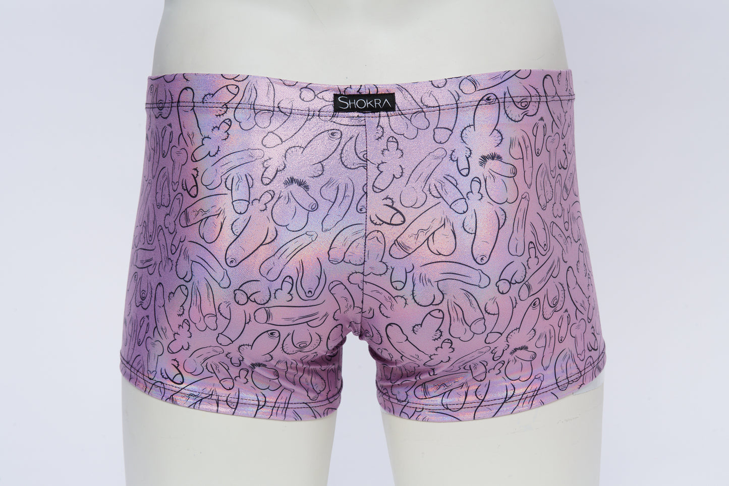 Men's Square Cut Short- Hologram Weiner Fest