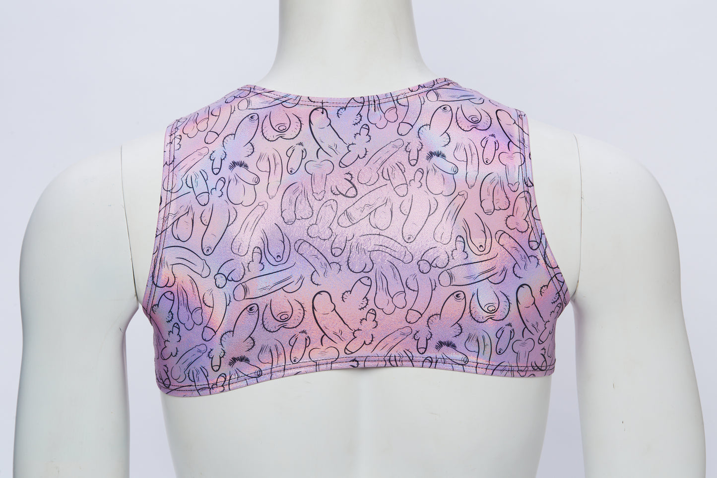 Men's Cropped Harness- Hologram Weiner Fest