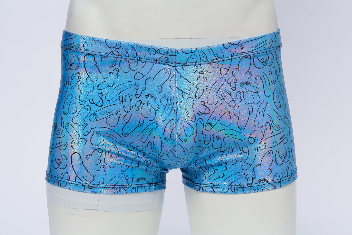Men's Square Cut Short- Hologram Weiner Fest