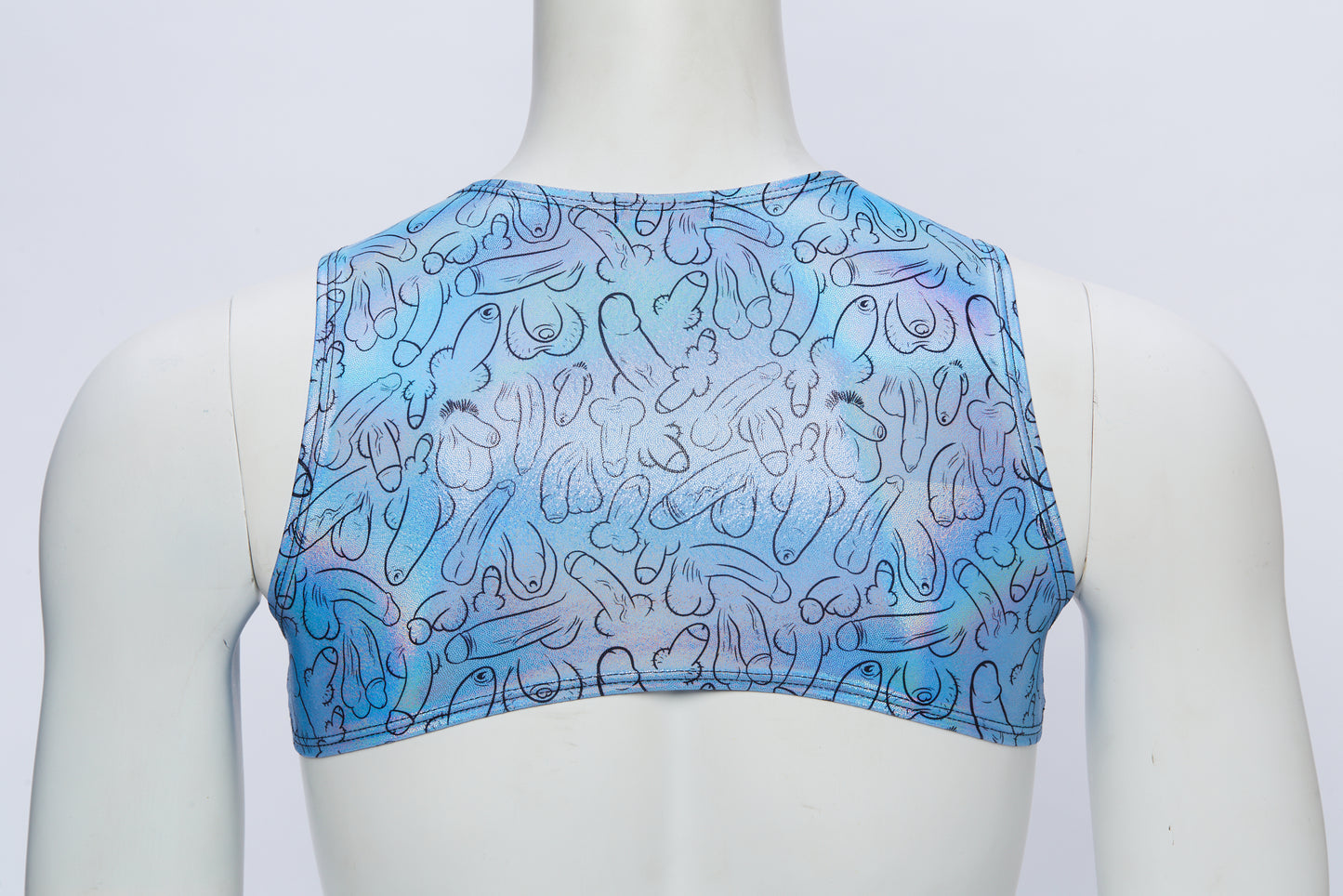 Men's Cropped Harness- Hologram Weiner Fest