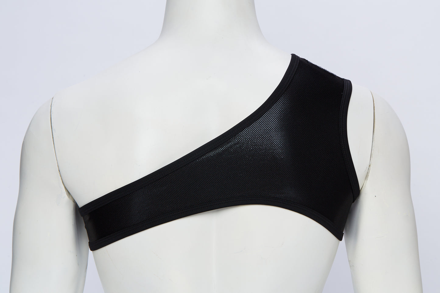 Men's Asymmetrical Harness- Wet Black
