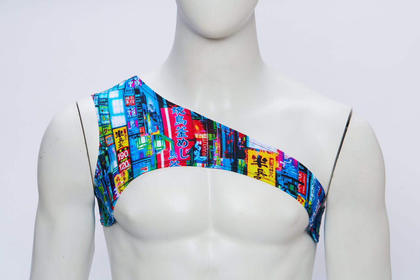 Men's Asymmetrical Harness- Tokyo Lights