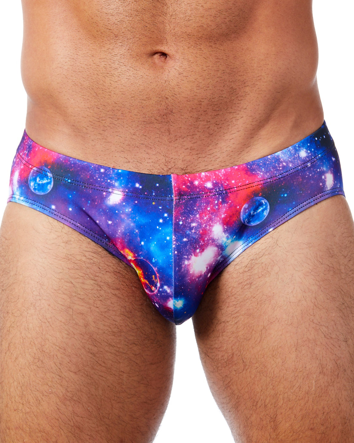 Men's Swim Brief-Summer Vibes Cosmic