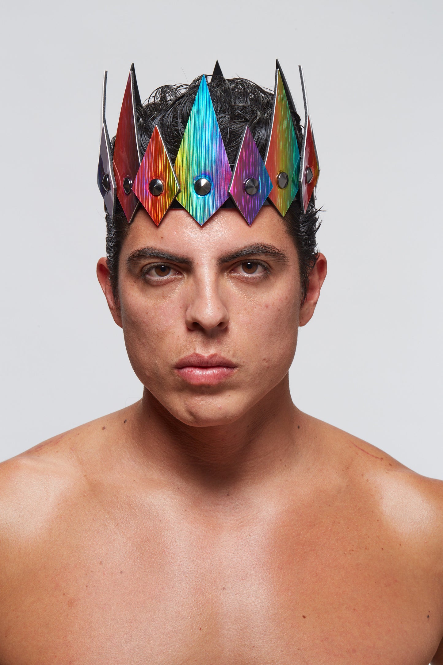 Diamante Crown - Rainbow Hologram