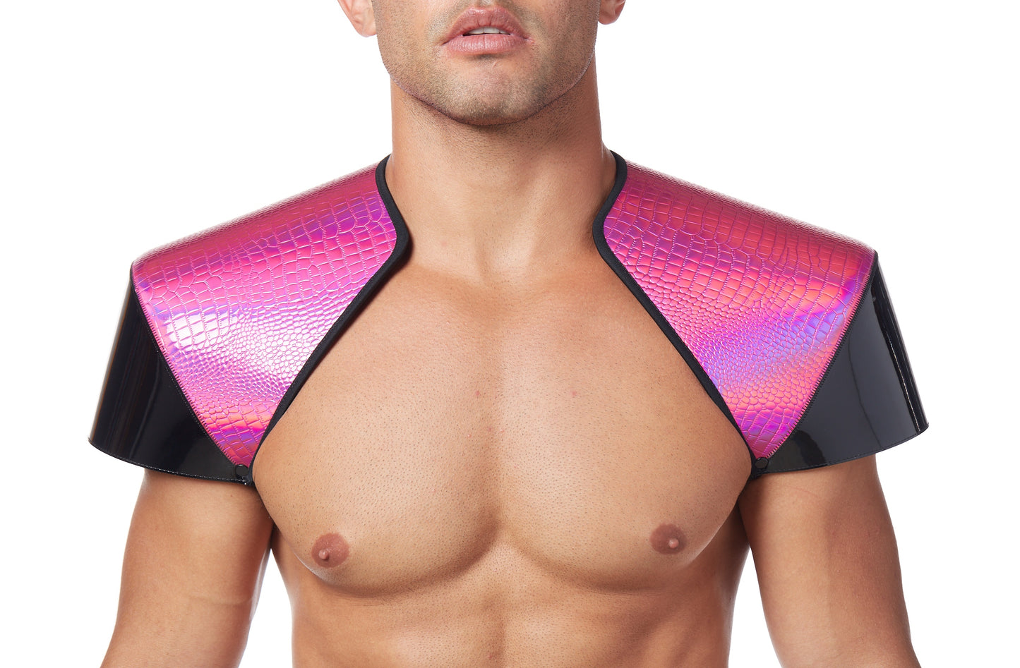 Commander Shoulders - Contrast/Hologram Crocodile