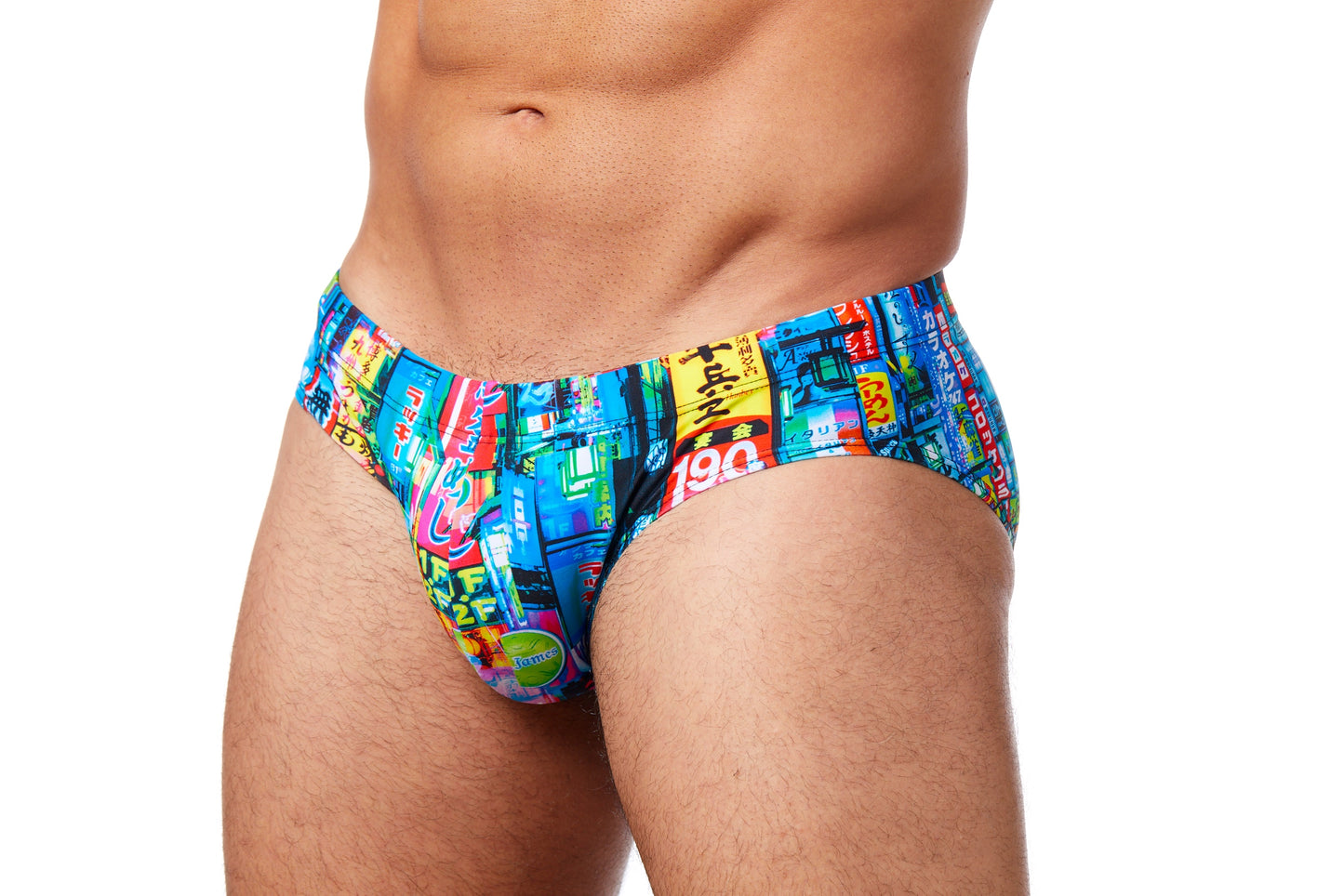 Men's Swim Brief- Tokyo Lights