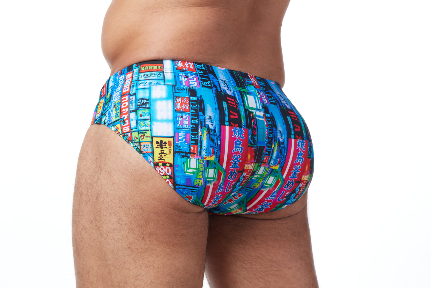 Men's Swim Brief- Tokyo Lights