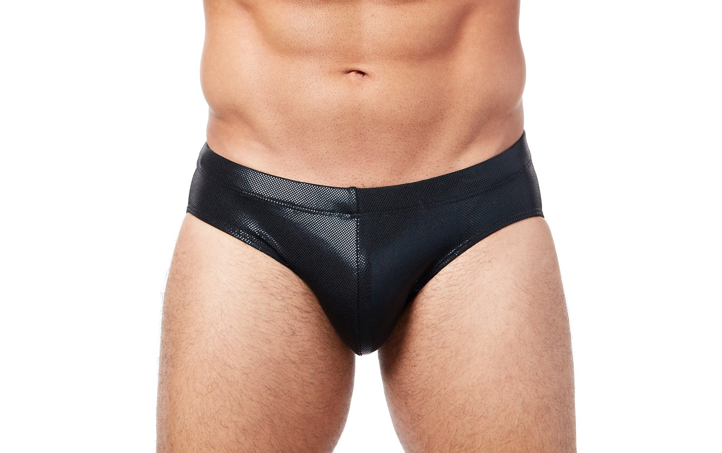 Men's Swim Brief- Wet Black