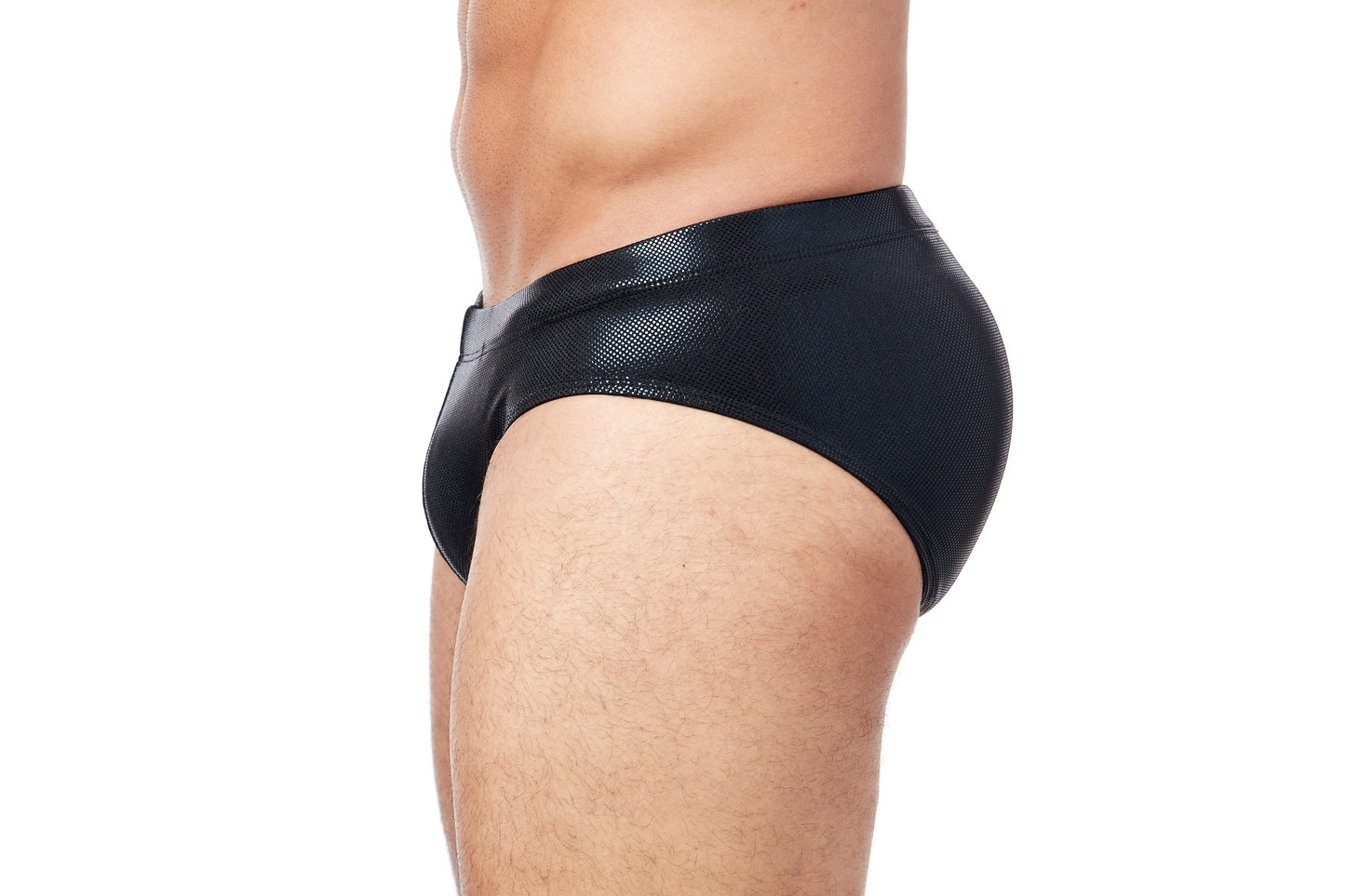 Men's Swim Brief- Wet Black