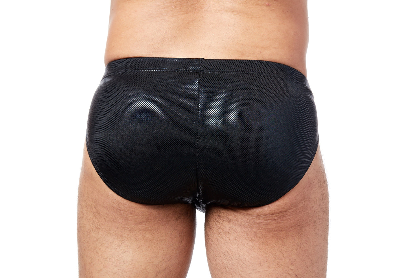 Men's Swim Brief- Wet Black