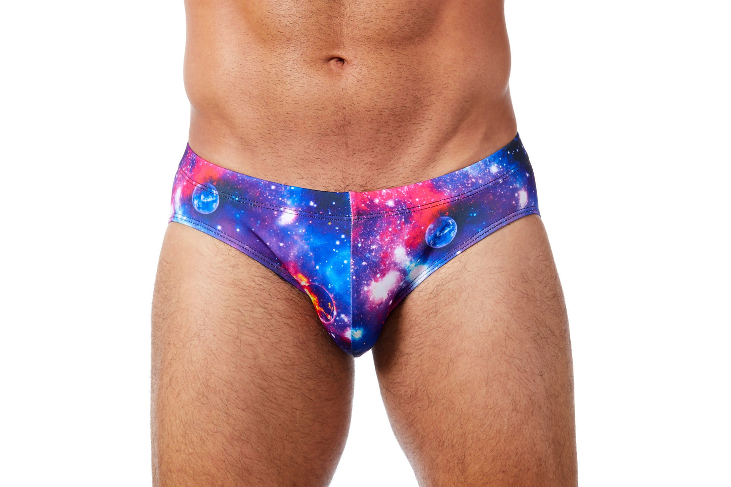 Men's Swim Brief-Summer Vibes Cosmic