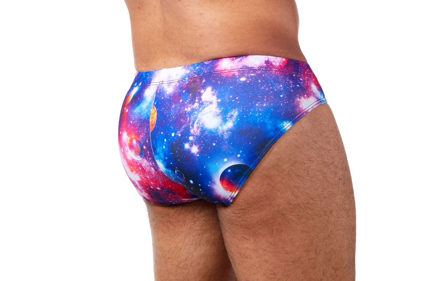 Men's Swim Brief-Summer Vibes Cosmic