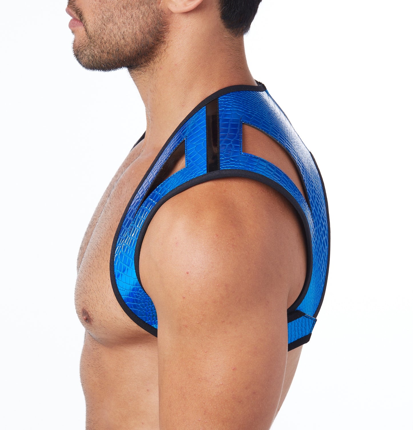 Atticus Harness - Cut Out /Hologram Crocodile