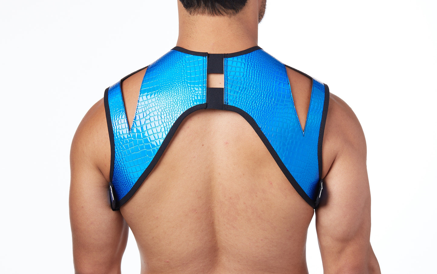 Atticus Harness - Cut Out /Hologram Crocodile