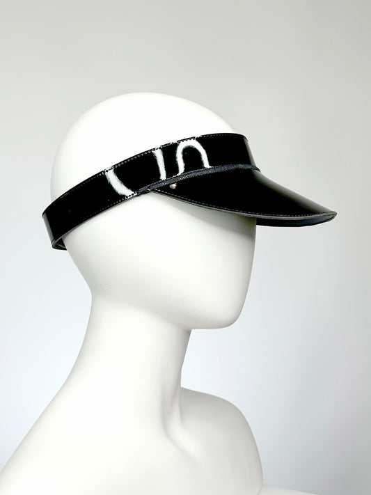 Black Patent Visor