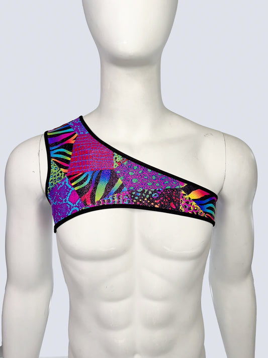 Men's Asymmetrical Harness- Zoo Mania