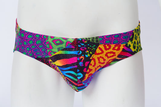 Men's Swim Brief- Zoo Mania