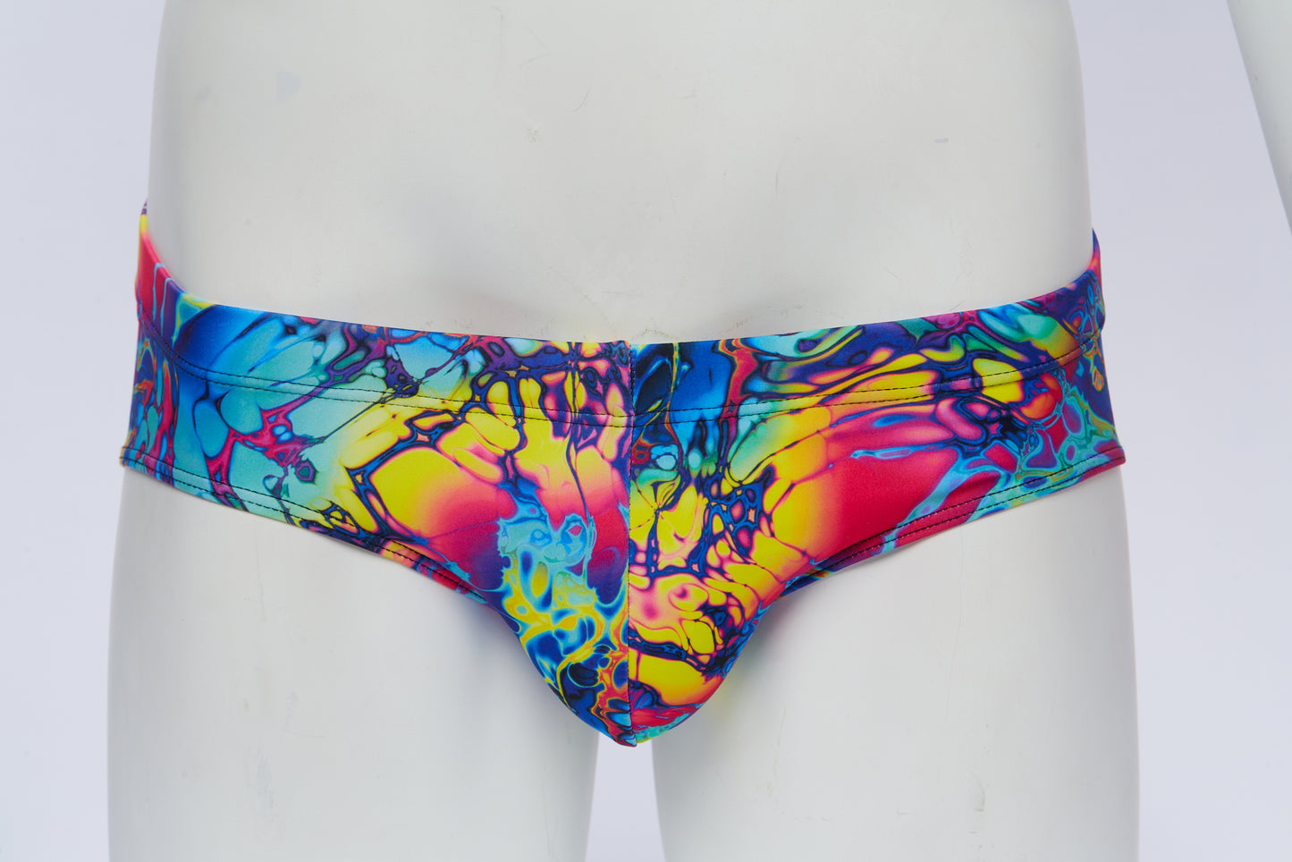 Men's Swim Brief- Rainbow Swirl