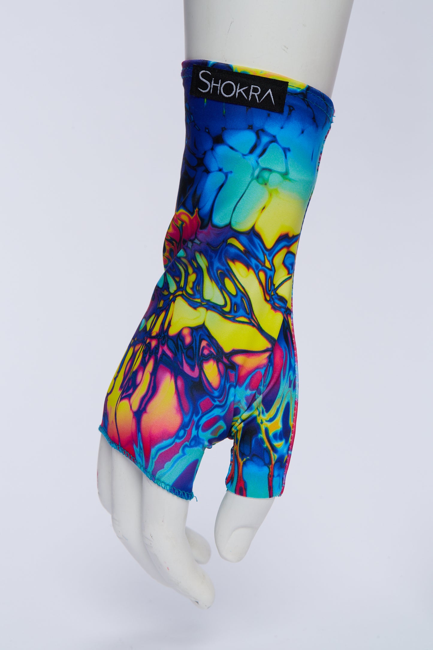 Fingerless Gloves- Rainbow Swirl