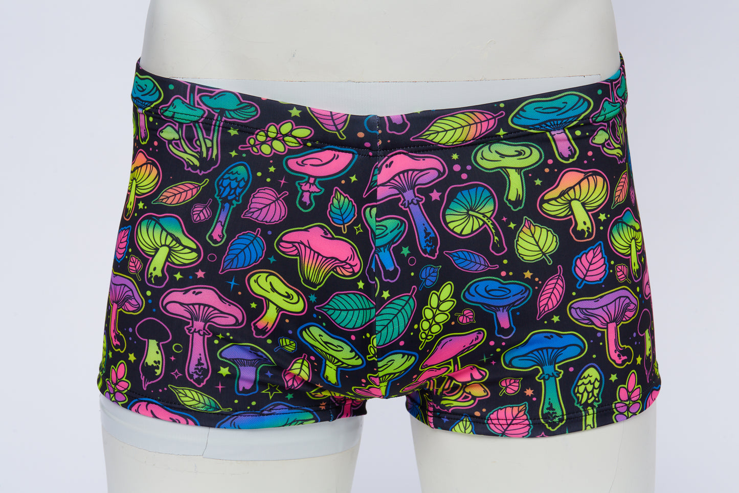 Men's Square Cut Short- Neon Mushroom