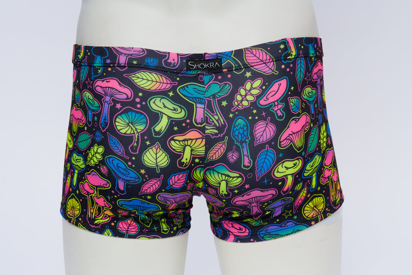 Men's Square Cut Short- Neon Mushroom