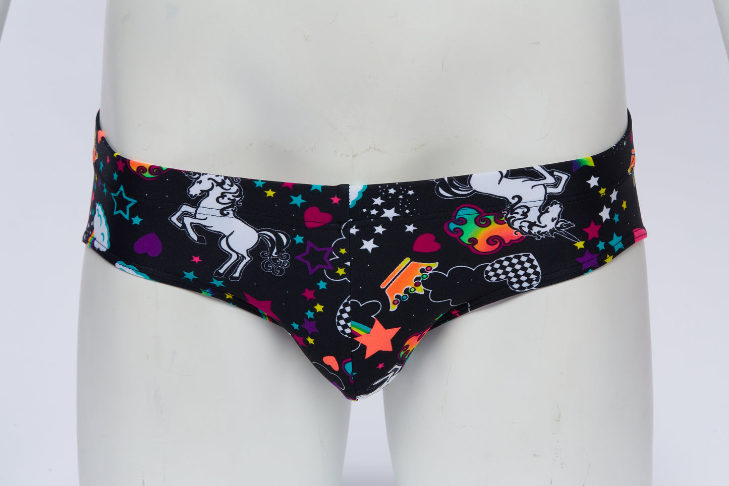 Men's Swim Brief- Rainbow Unicorn