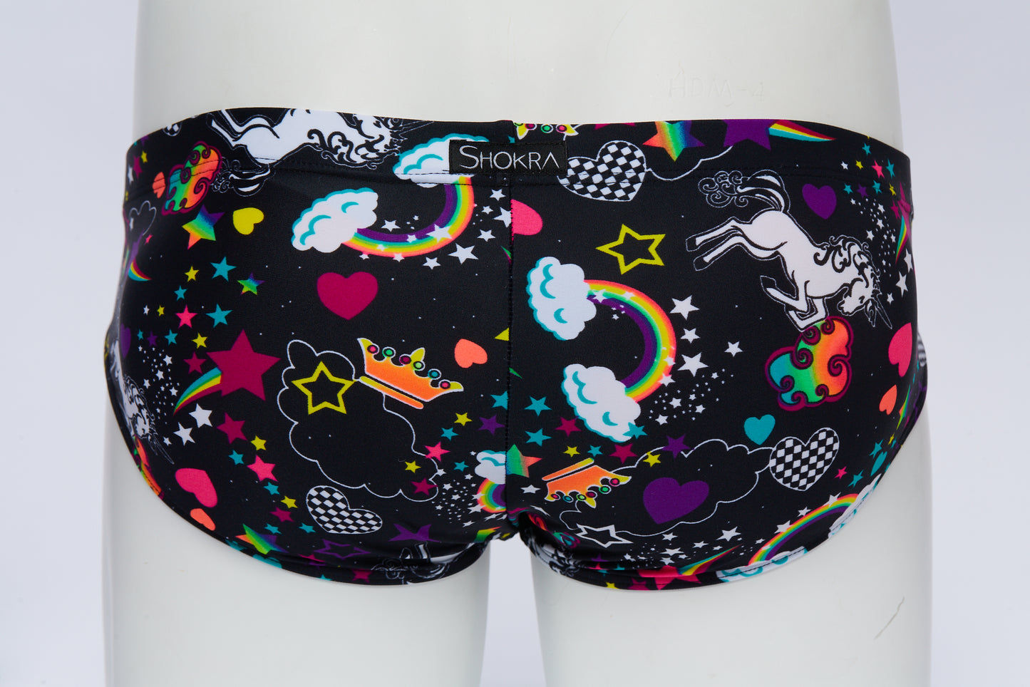 Men's Swim Brief- Rainbow Unicorn