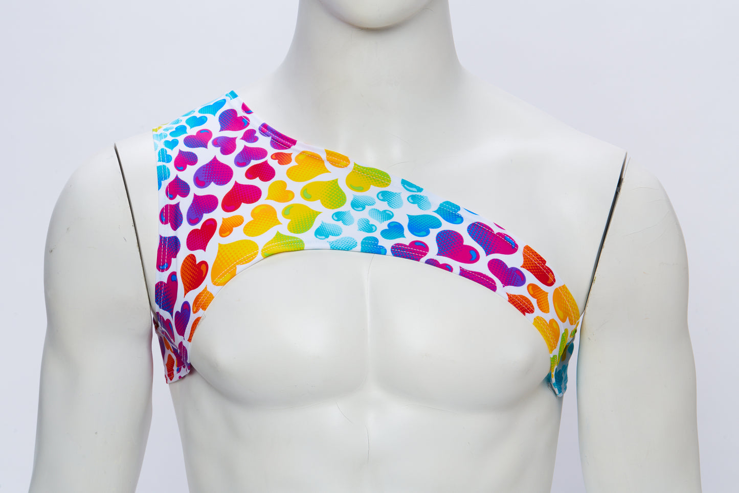 Men's Asymmetrical Harness- Heart