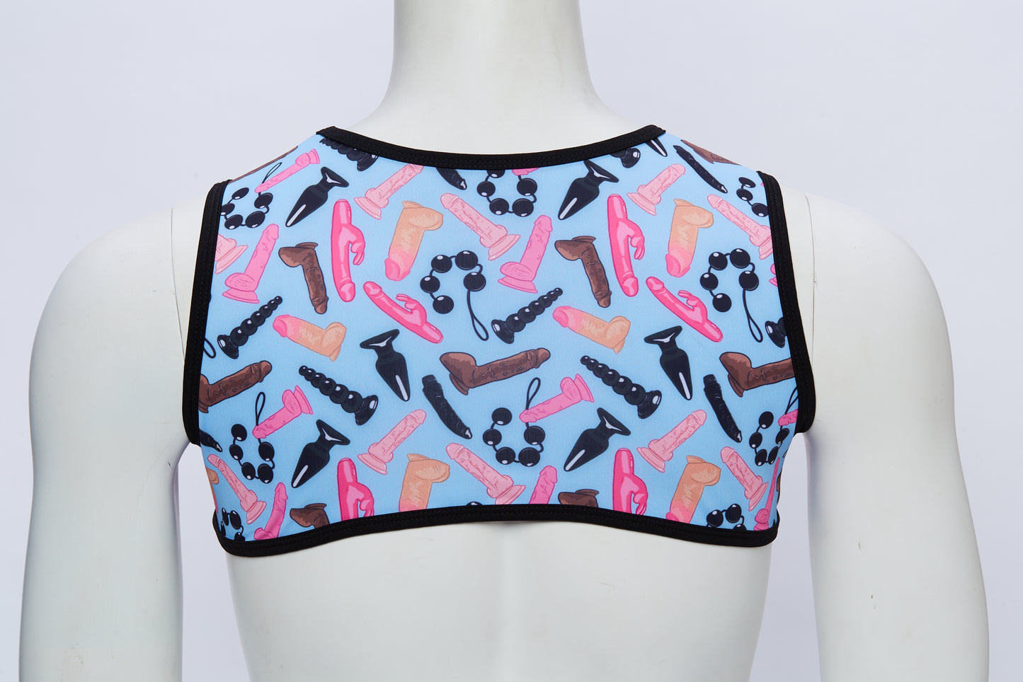 Men's Cropped Harness- Hologram Weiner Fest