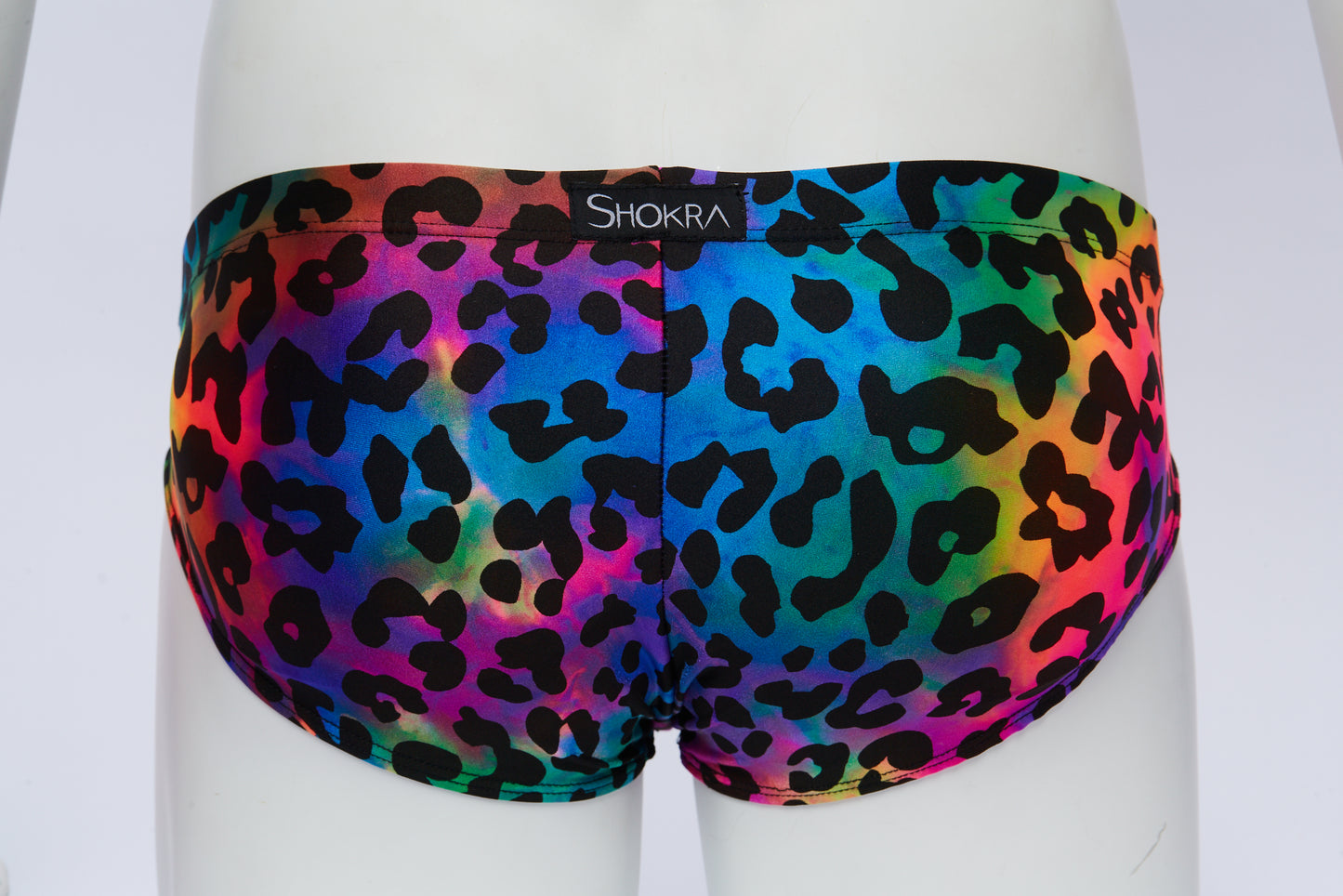 Men's Swim Brief- Rainbow Leopard