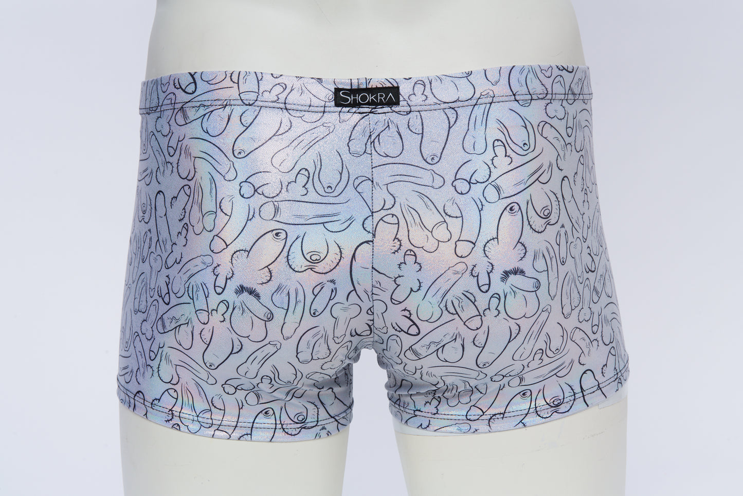 Men's Square Cut Short- Hologram Weiner Fest