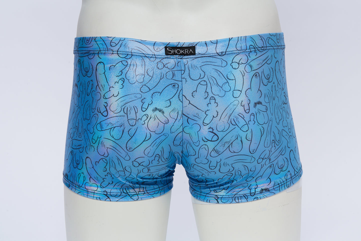 Men's Square Cut Short- Hologram Weiner Fest