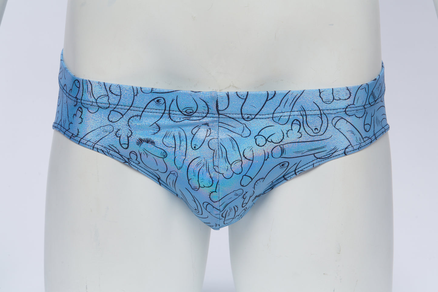 Men's Swim Brief- Hologram Weiner Fest