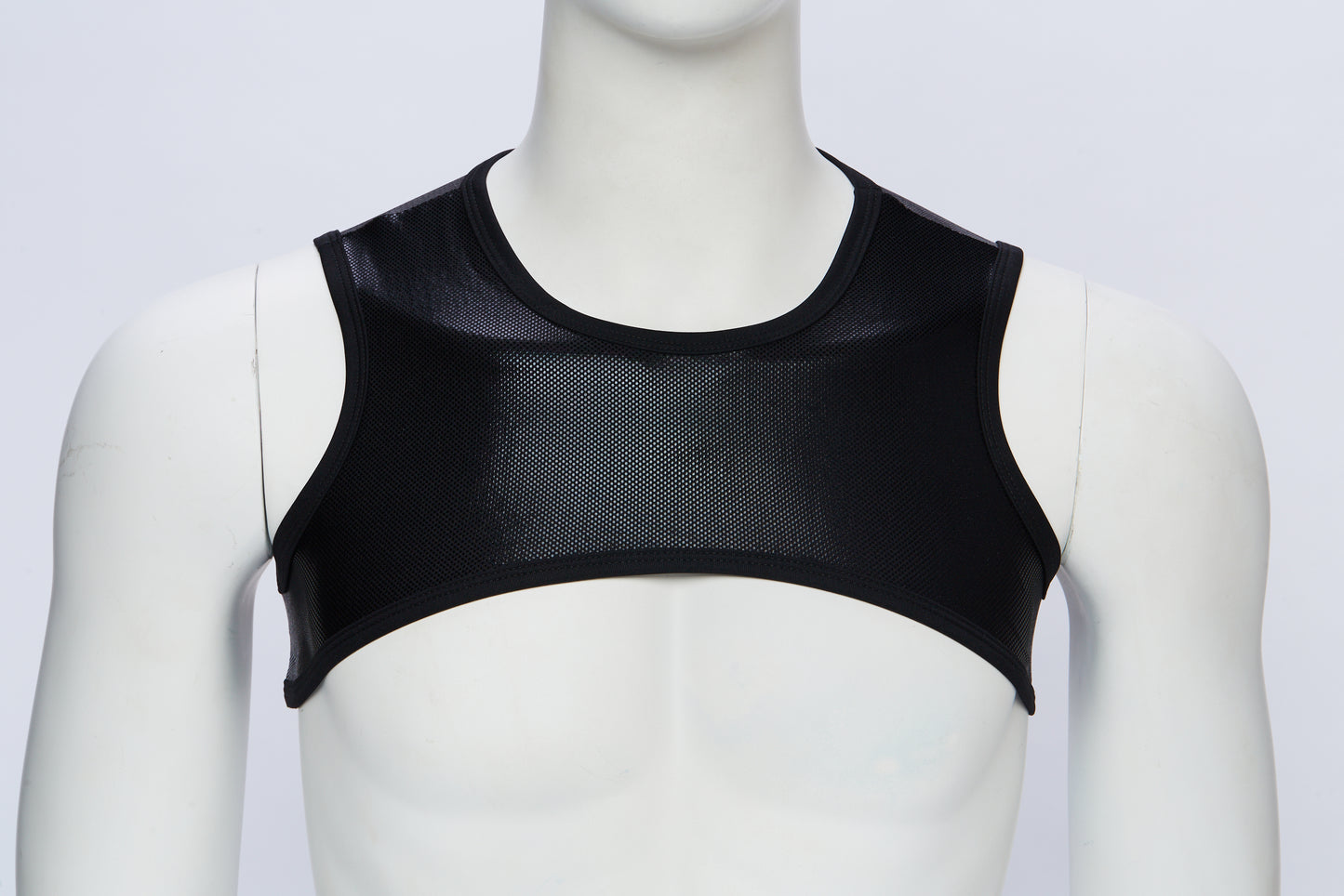 Men's Cropped Harness- Wet Black