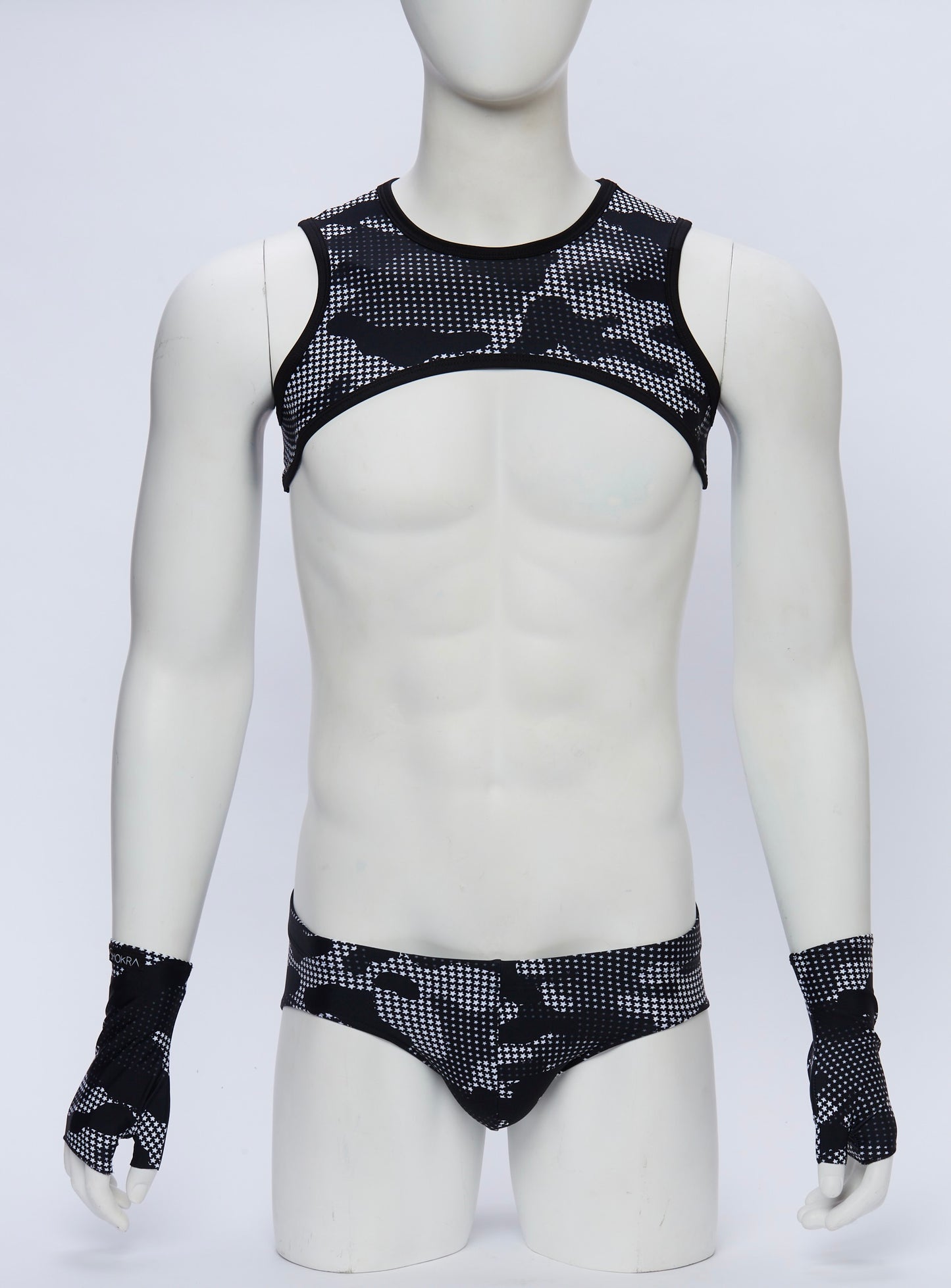 Camostar Cropped Harness with Briefs and Gloves