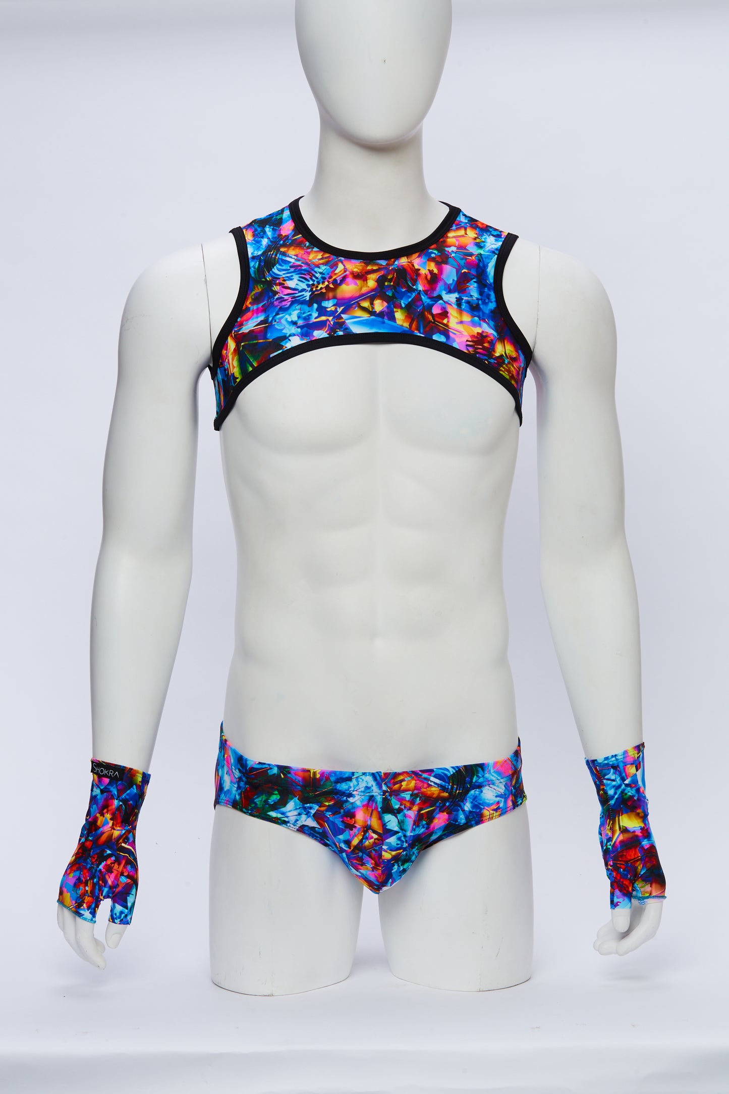 Men's Cropped Harness- Kaleidoscope