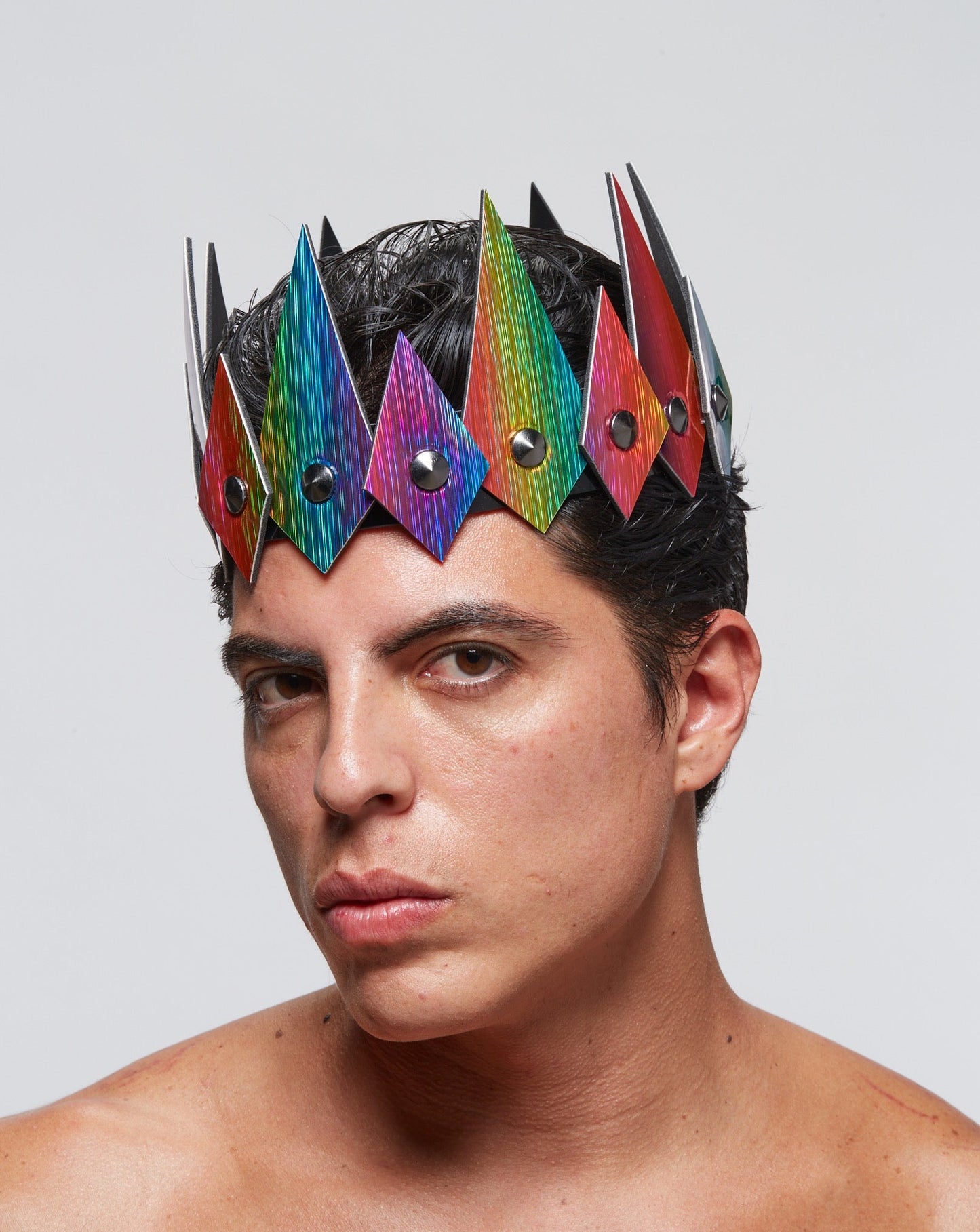 Diamante Crown - Rainbow Hologram